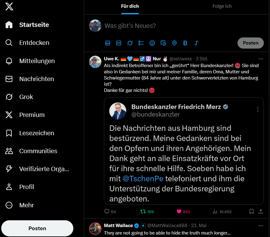 Bundeskanzler Friedrich Merz - Heuchelei